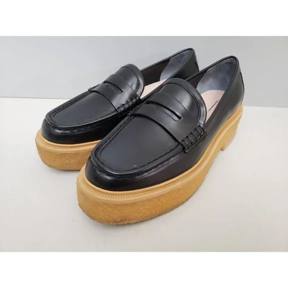 Loeffler Randall Rikki Platform Loafers in Black Womens Size 9.5 - Picture 1 of 5